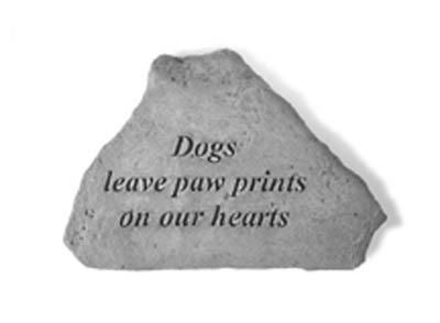 Dogs Leave Pawprints   Memorial Stone   