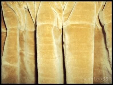   Hardware VINTAGE VELVET Curtain Drapery Drapes 84 Panel CAMEL  