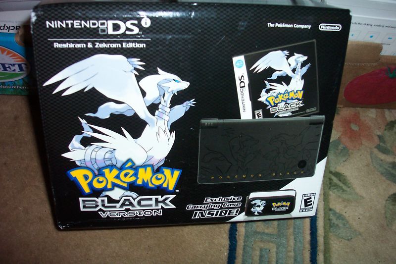 NINTENDO POKEMON BLACK VERSION DSi SYSTEM NEW IN BOX  