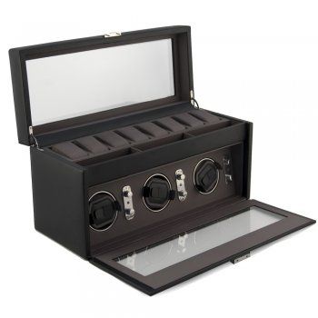 Dulwich Designs XL Leather Watch Box & Triple Winder  