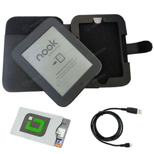 for B&N NOOK Simple Touch e Reader   Folio Cover Carry Case w/ USB 