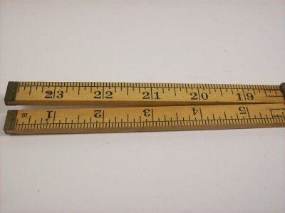 Vintage Lufkin Rule Co 24 Boxwood Ruler No 651 (68) Patd 1918  