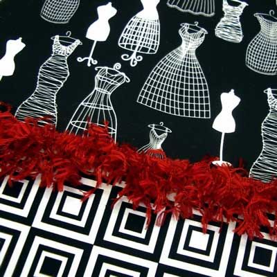 Michael Miller~DRESS FORMS~BLACK & WHITE~ Fabric /Yd.  