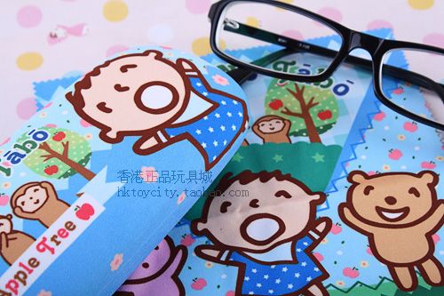 SANRIO MINA NO TABO EYE GLASSES SUNGLASSES CASE W CLOTH  