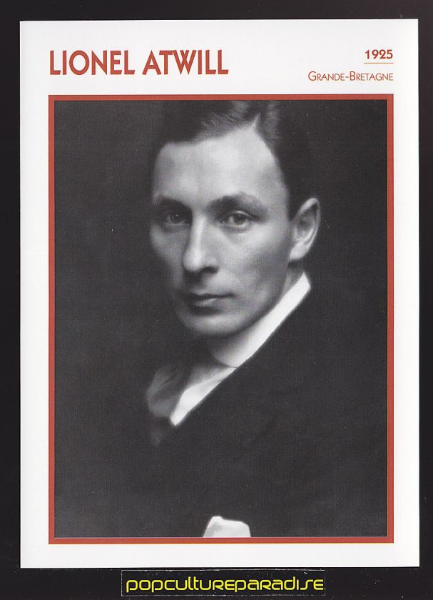 LIONEL ATWILL British Movie Star FRENCH ATLAS PHOTO BIO CARD  