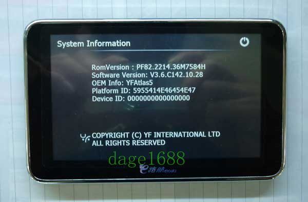 Car GPS Navigation Win CE System 4GB Map  