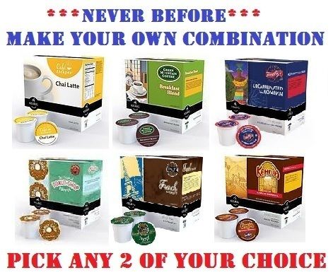 KEURIG COFFEE K CUPS MIX AND MATCH ANY TWO FLAVORS OF YOUR CHOICE 