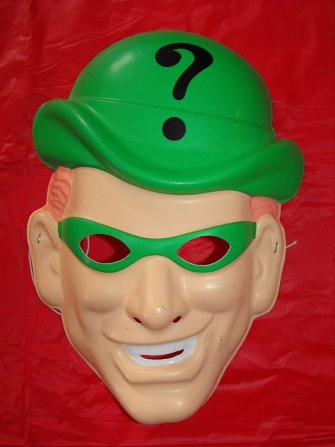 BATMAN RIDDLER COLLECTABLE MASK HALLOWEEN PVC NEW  