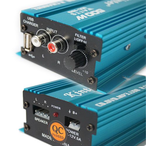 500W 2ch Car Hi Fi Stereo Audio Amplifier for Motorcycle/car AMP Amps 