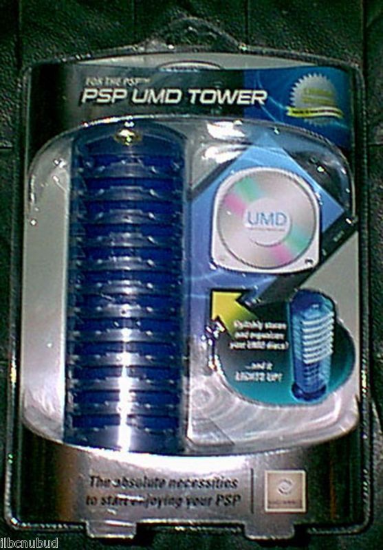 Nakiworld UMD Illuminated Tower Organizer for Sony PSP  