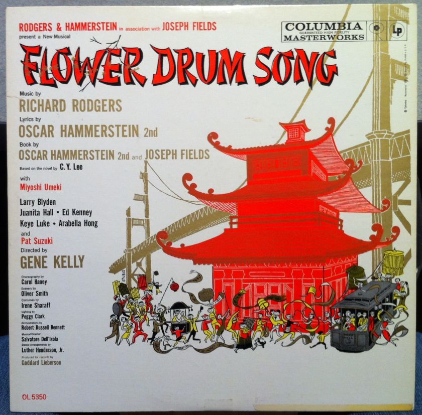 SOUNDTRACK flower drum song LP VG+ OL 5350 Vinyl 6i 6 Eye 1961 Mono 