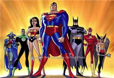 Justice League Cartoon Super Heros Poster 13 x 19  