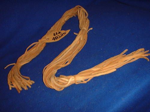 ELKSKIN LEATHER 48 CRAFTS/LACING/ STRIPS/TIES   