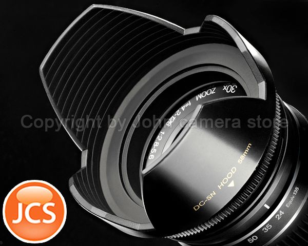 LENS HOOD for Fuji Fujifilm Finepix HS10 58mm  