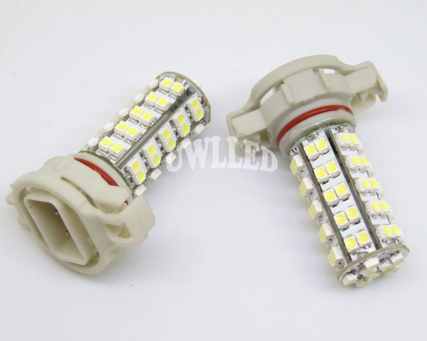 2x White 5202 H16 5201 68 SMD LED Fog DRL Lights Bulbs  