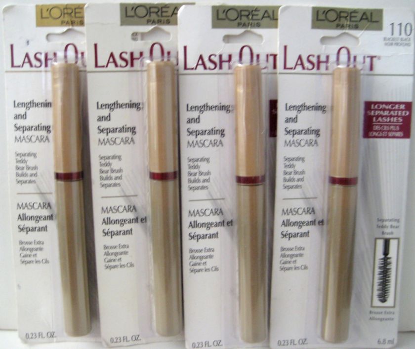   Oreal LASH OUT 110 Blackest BLACK mascara LENGTH 071249060780  