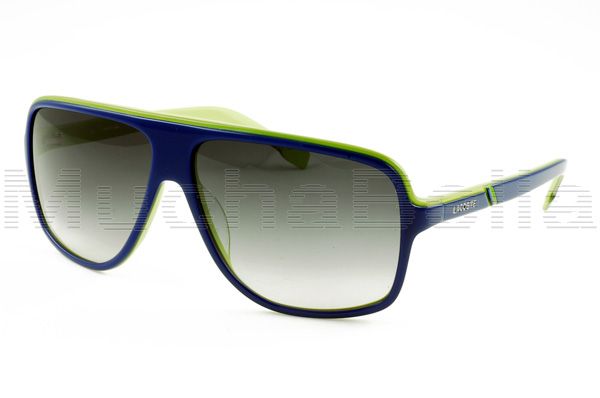 LACOSTE SUNGLASSES L606S 606S 606 424 BLUE WITH GREEN INTERIOR NEW 