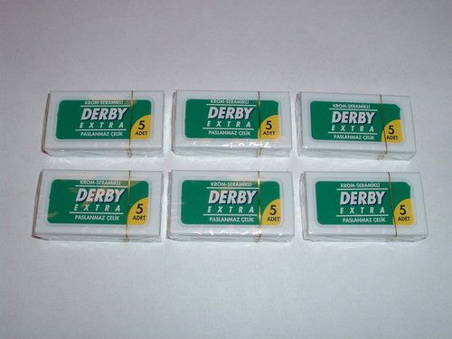 30 Derby Extra Super Stainless Double Edge Razor Blades  