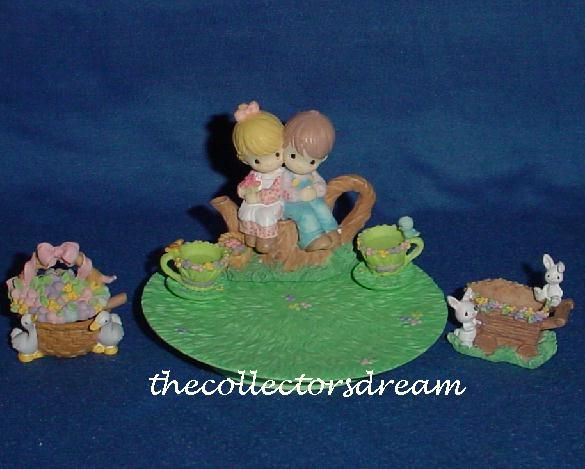 Precious Moments KIDS ON STUMP Mini Tea Set  