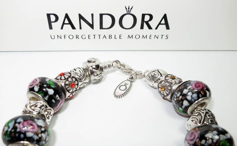 Authentic Pandora Bracelet Endless Love with 18 Beads & Charms w 