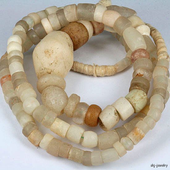 Old Stone Quartz Beads   African Trade  