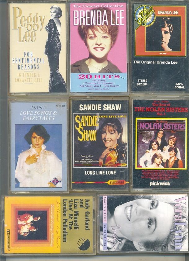   CASSETTE TAPES FEMALE SINGERS/OLDIES DORIS DAY/BRENDA LEE/S.SHAW No.64