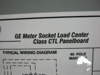 GE TSMR2015CSCU 150 Amp Main Breaker Ring Type Meter Socket Load 