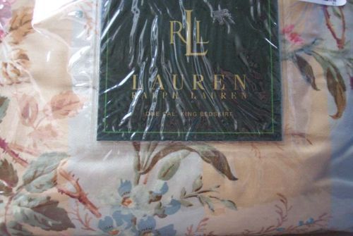 lauren highfields cal king dust ruffle bedskirt floral many more ralph 