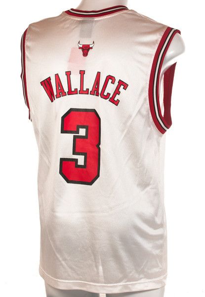 R1) M CHICAGO BULLS reebok mens BASKETBALL JERSEY white  