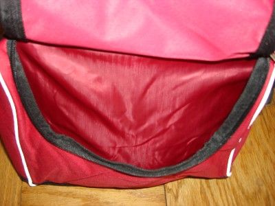 RED FOLDABLE DUFFEL GYM CARRY ON TRAVEL SHOULDER BAG  