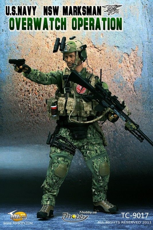   US NAVY NSW MARKSMAN OVERWATCH OPERATION Action Figure, ToysCity 9017