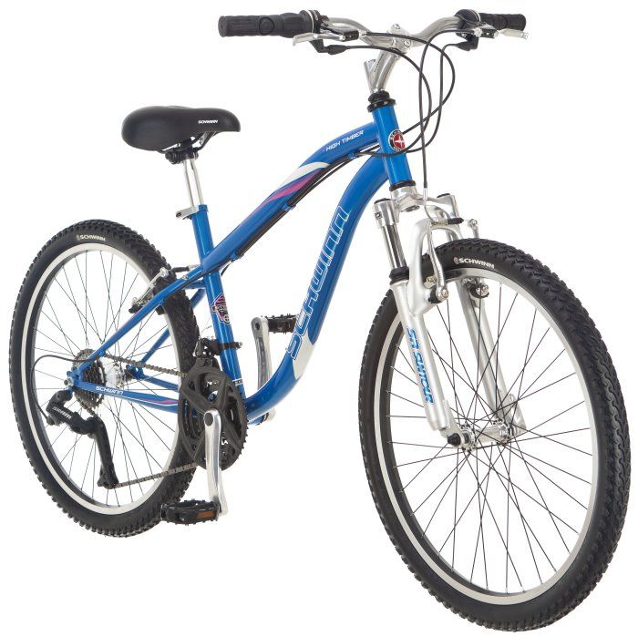 schwinn high timber 24 womens girls front suspension atb mountain bike 