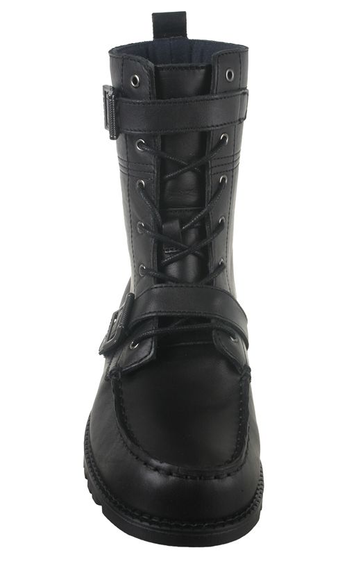 Polo Ralph Lauren Boys Boots Radbourne Black Leather 97832  