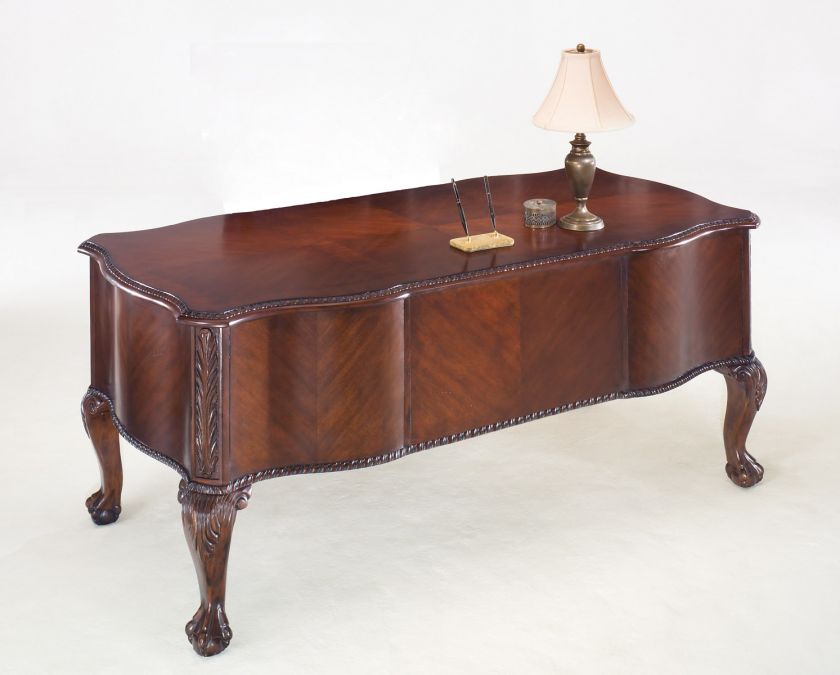 Mahogany Office Writing Table Computer Desk  