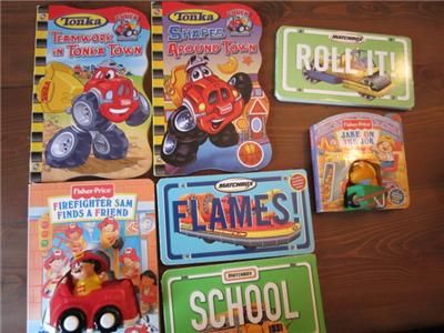 Truck Board Book Lot Trucks Cars Tonka Bus   P6  