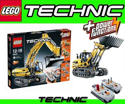   misb 2in1 LEGO TECHNIC 8043 MOTORIZED EXCAVATOR + GRATIS 12x Duracell