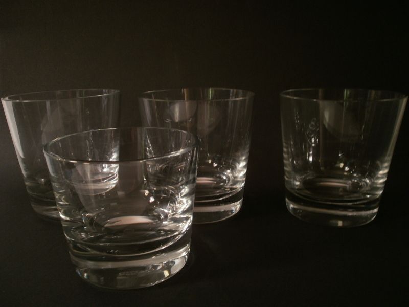 Baccarat Crystal Tumblers Rocks Neat Glasses  