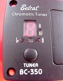 ON BOARD GUITAR TUNER   dont lose any more tuners  