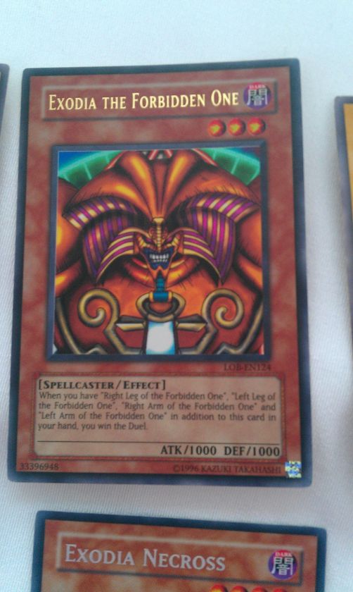 Yu Gi Oh Exodia Necross Limited Edition Lot Set 7 cards Yu Gi Oh 6 are 